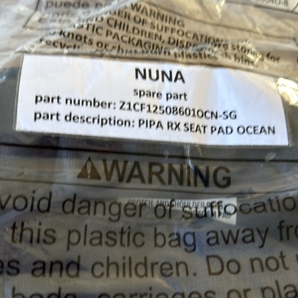 Nuna Kids Comfort Car Seat Insert - Ocean  is the color name - Picture 2 of 2